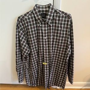 Vintage Plaid Men’s Dress Shirt from Jos A Banks